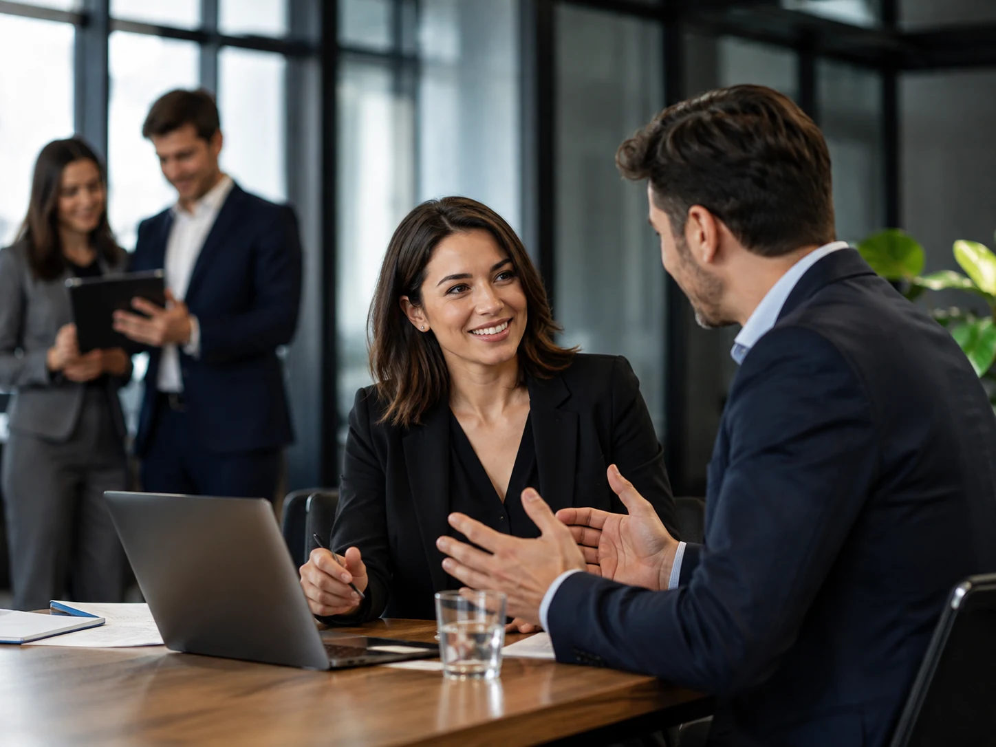 Professionelle Businessfotografie in moderner Arbeitsumgebung